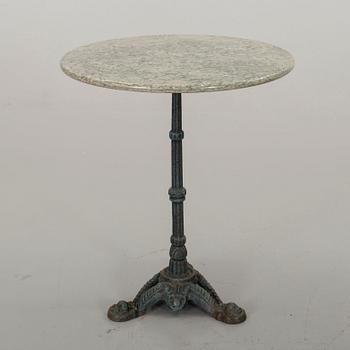 A IRON GARDEN TABLE.