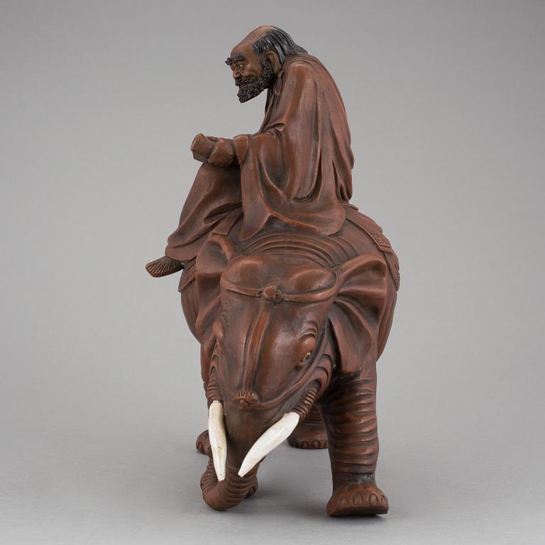 SKULPTUR, lergods, Japan, 1800/1900-tal.