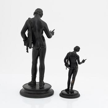 Sabatino De Angelis, after, two bronze sculptures, early 20th Century.