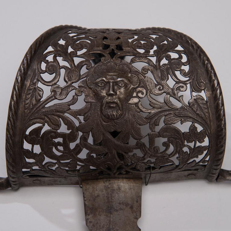 VÄNSTERHANDSDOLK, järn, renässansstil, 1800-tal.