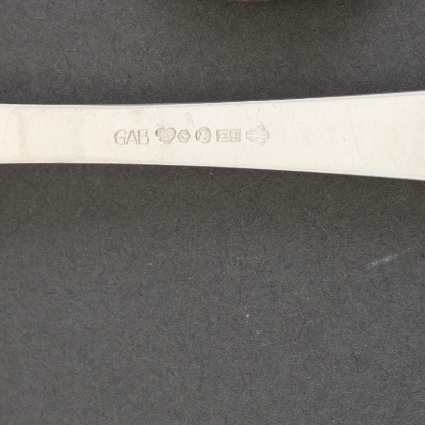 JACOB ÄNGMAN, 26 pieces of silver cutlery from GAB, Eskilstuna, 1950's.