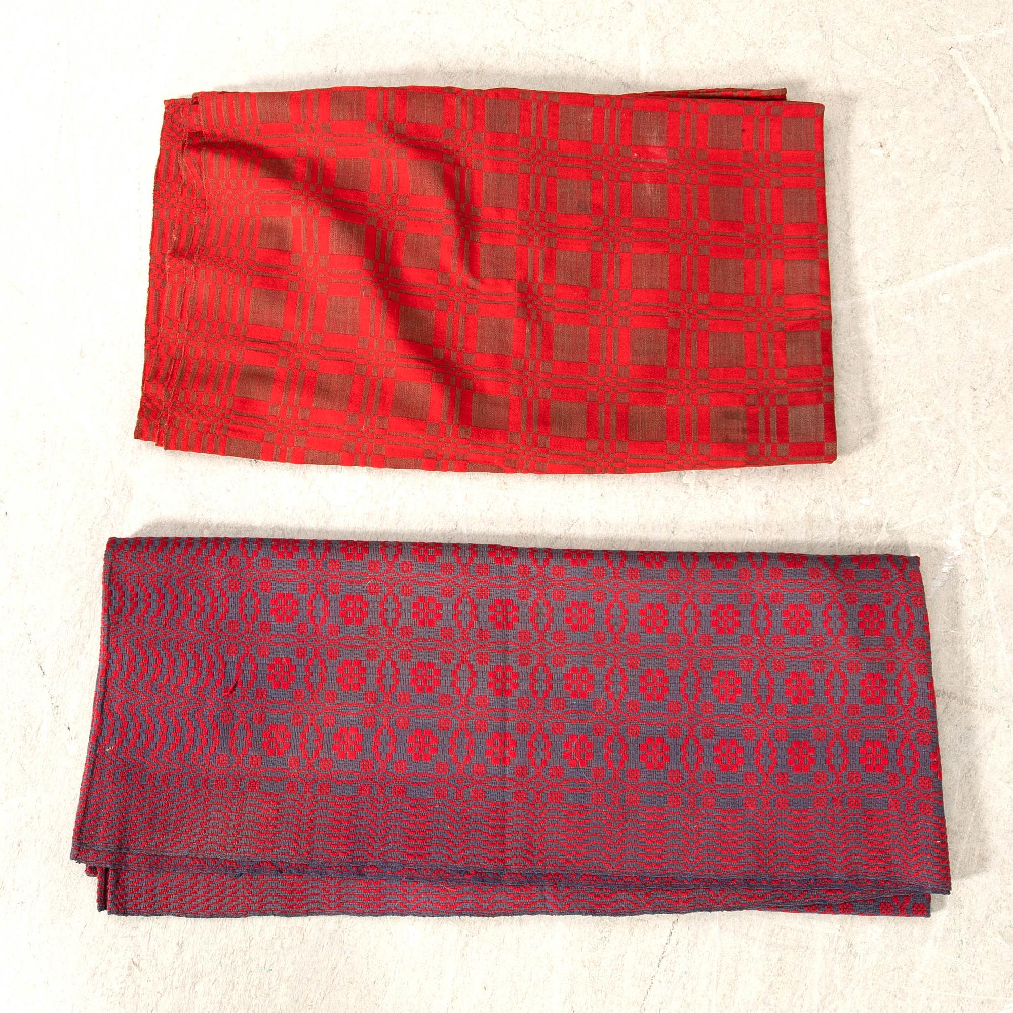 Stone tablecloths 3 pcs early 20th century, approximately 167x135 cm, 170x140 cm, and 172x150 cm.