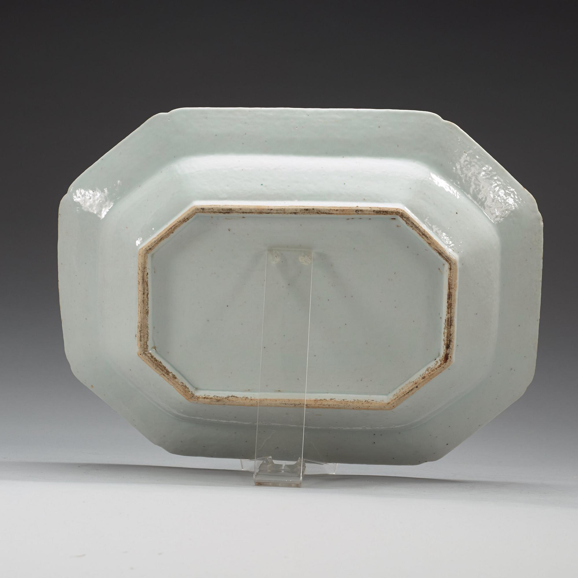 A famille rose tureen with cover and stand. Qing dynasty, Qianlong (1736-95).