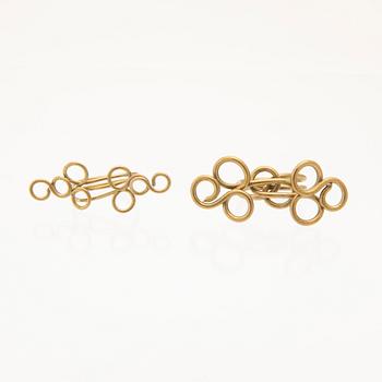 Berit Johansson, rings 5 pcs brass and white metal.