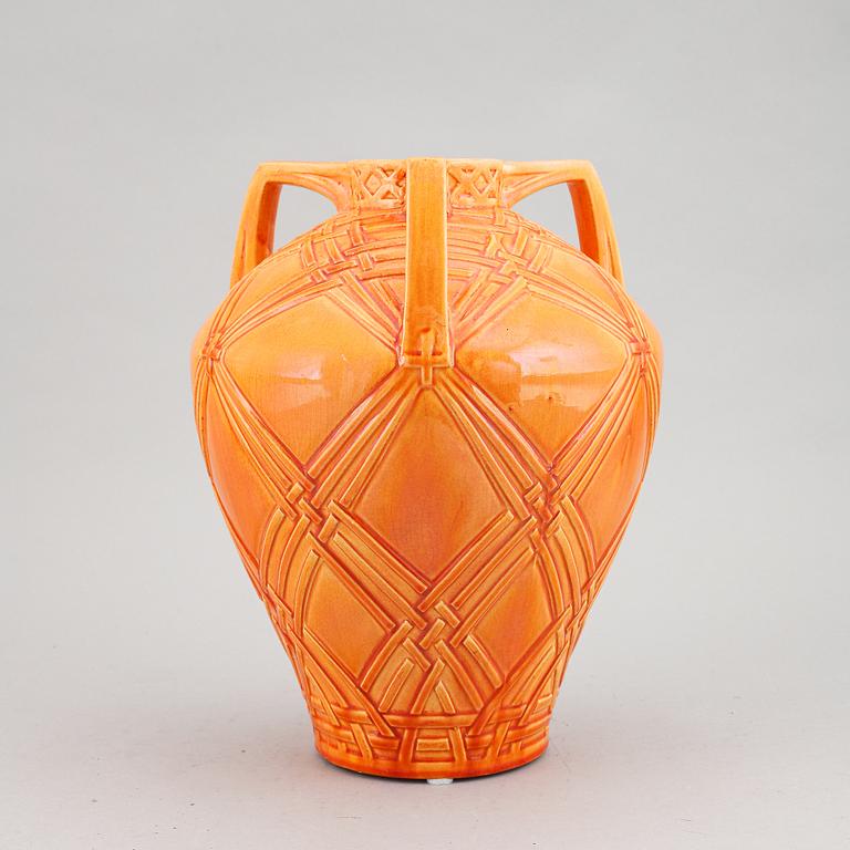 Alf Wallander,  an Art Nouveau creamware vase, Rörstrand, Sweden.