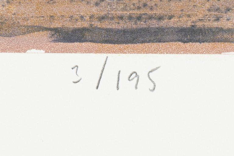 Ulf Wahlberg, "Landskap", mapp med tre litografier.