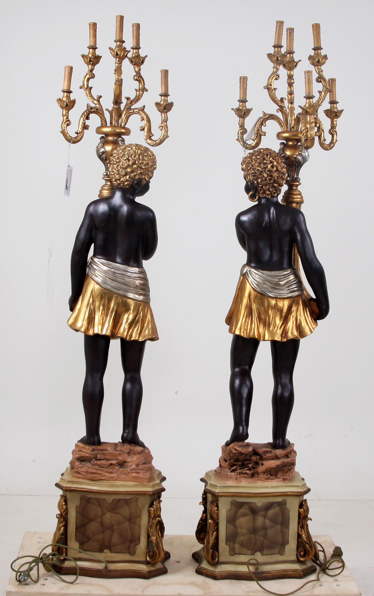 GOLVLAMPOR, ett par, venetiansk stil, 1900/2000-tal.