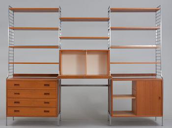 BOKHYLLA, "Stringhyllan" Nisse Strinning, String Design AB, 1966.