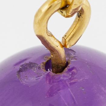 Hänge, Sandberg, 18K guld med ametist.