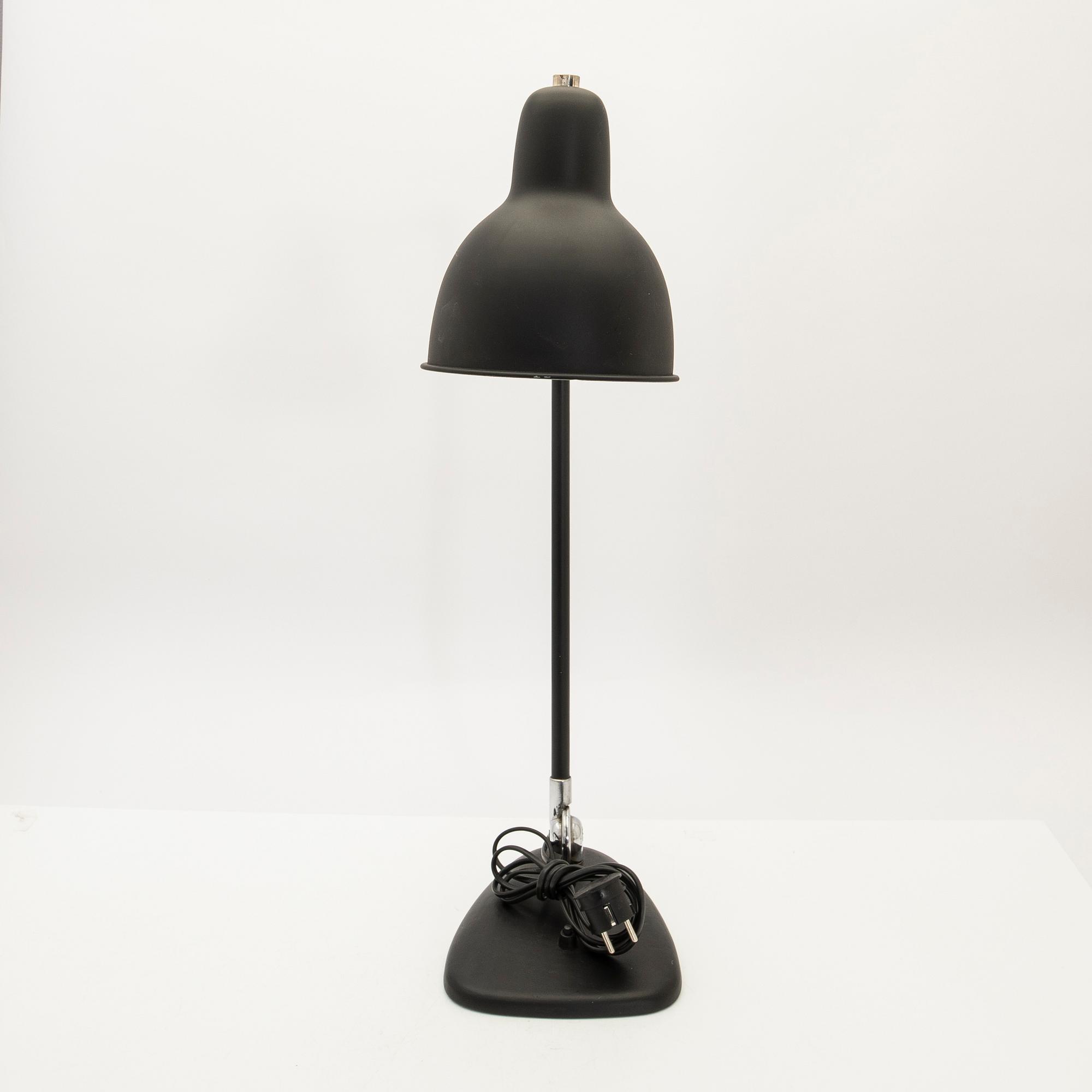 Skrivbordslampa, 1900-talets andra hälft.