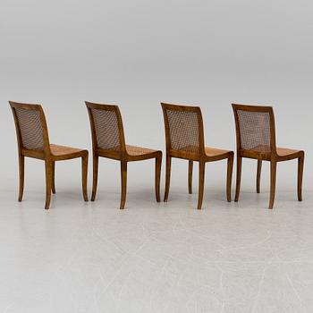 CARL MALMSTEN, stolar, 4 st, "Brevik", Nordiska Kompaniet.