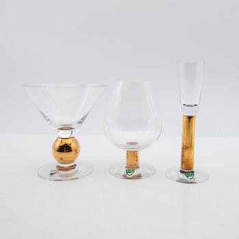Gunnar Cyrén, Glass service, 44 pieces, "Nobel", Orrefors.