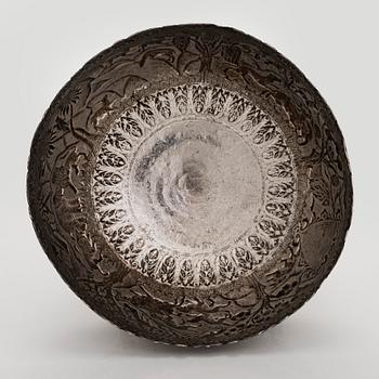 A silver bowl, Cambodia.