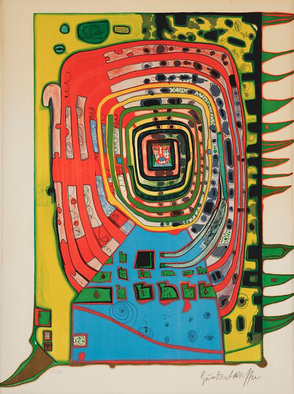 Friedensreich Hundertwasser, "The False Eyelash".