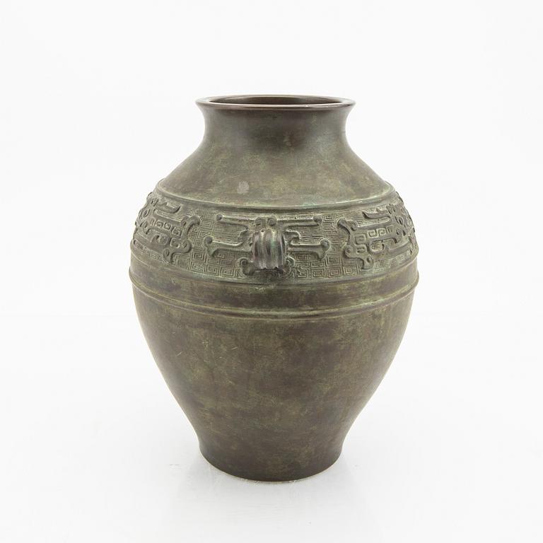 An early 1900s bronze vase.