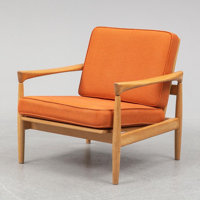 ERIK WÖRTZ, a 'Kolding' oak easy chair from IKEA, 1960's.