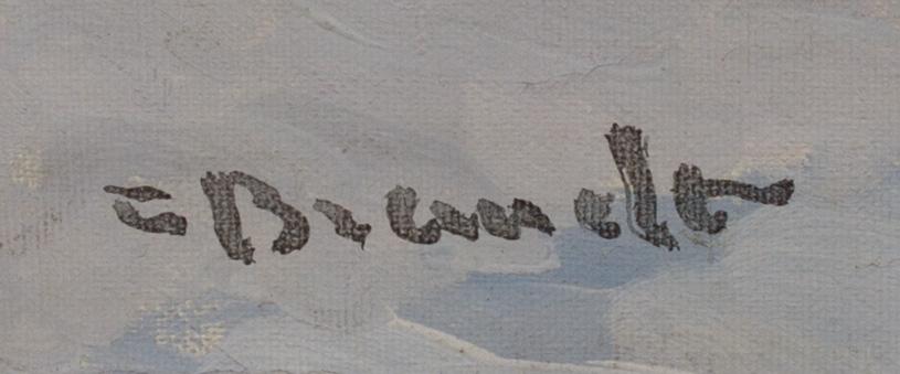 CARL BRANDT, signed painting.