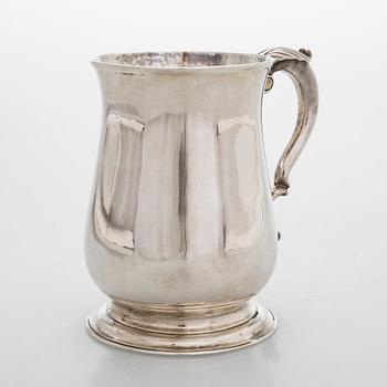 Robert Albin Cox, tuoppi, sterlinghopeaa, Lontoo 1754.