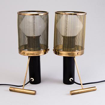 TAPIO WIRKKALA, a pair of 1960's 'K 11-81' table lamps for Idman.