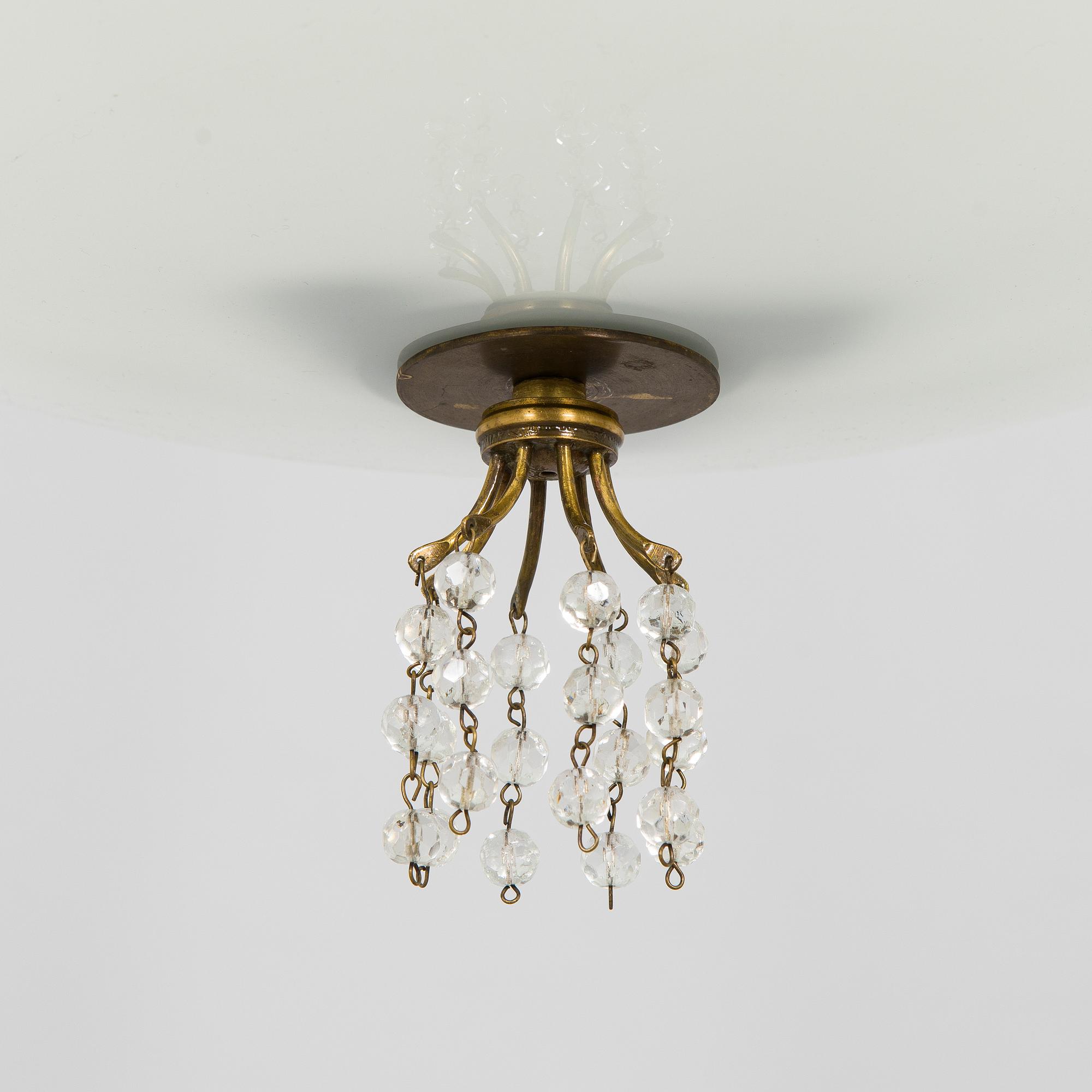 Lisa Johansson-Pape, taklampa, modell 1068, Stockmann Orno, 1940-tal.