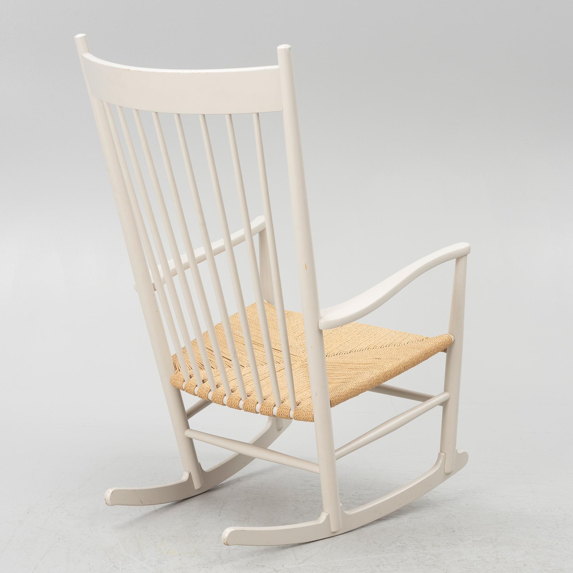 Hans J. Wegner, a rocking chair model 'J 16', FDB Möbler, late 20th century.