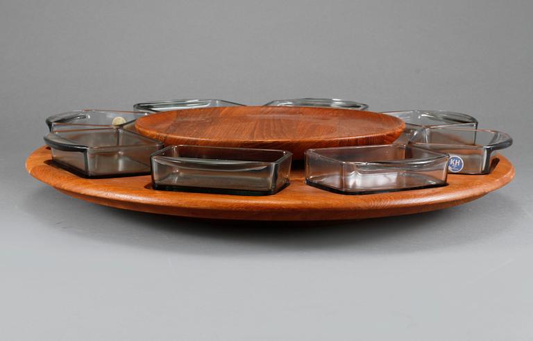 SERVERINGSSNURRA, sk Lazy Susan, Digsmed, Danmark, 1960-tal.