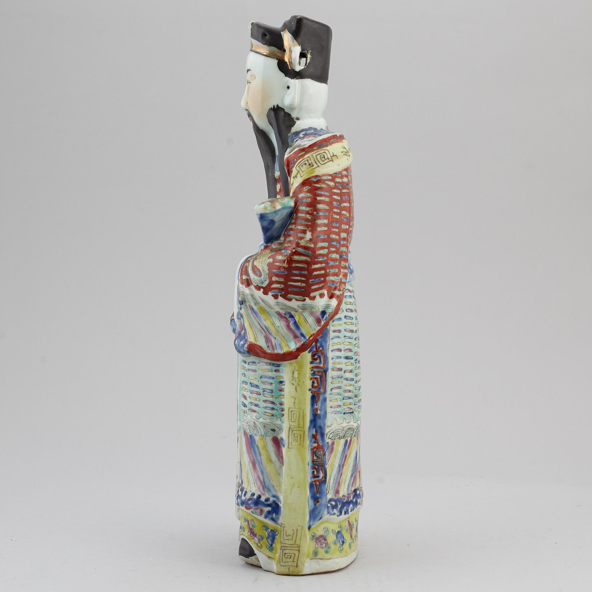 FIGURIN/SKULPTUR, porslin. Kina, 1900-tal.