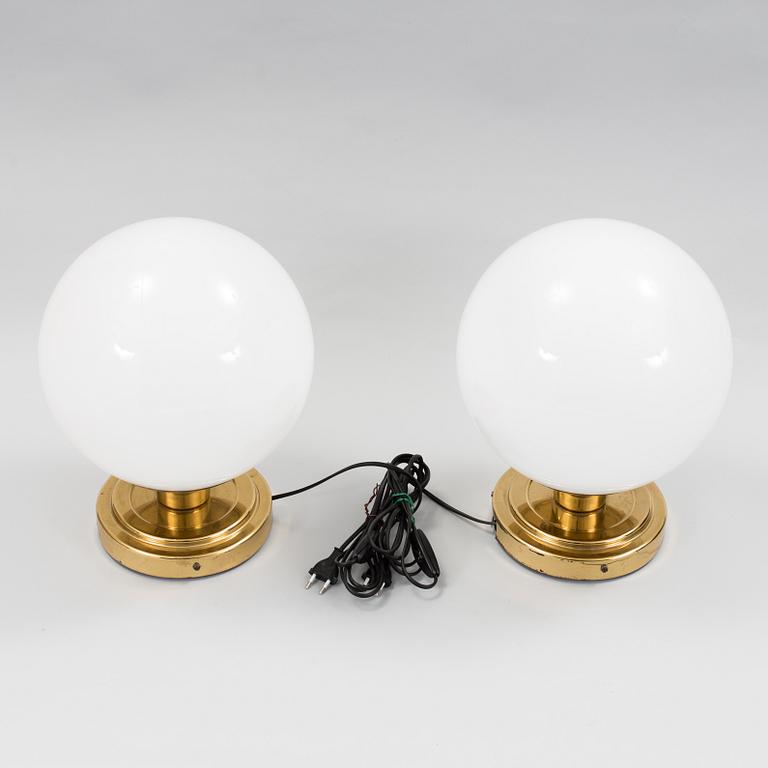 BORDSLAMPOR, ett par, 1960-tal.