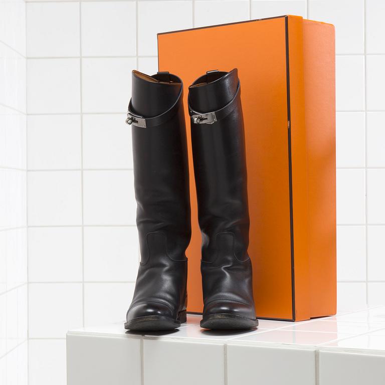 STÖVLAR, Hermès, "Jumping" storlek 37,5.