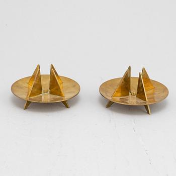 Pierre Forssell, ljusstakar, 5st, "nr 20", Skultuna, 1900-talets andra hälft.