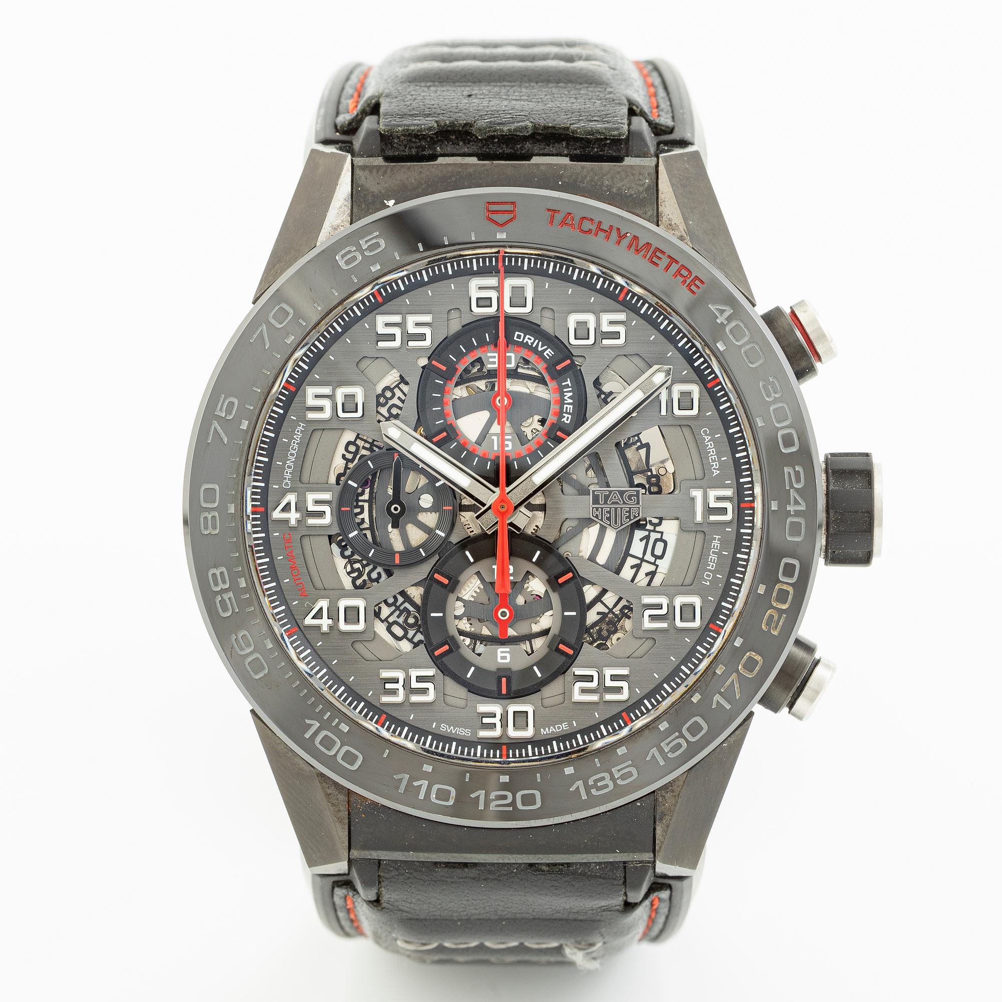TAG Heuer, Carrera, wristwatch, chronograph, 45 mm.