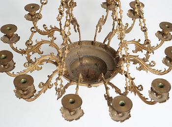 A Neo-Rococo mid 19th century twelve-light hanging-lamp.