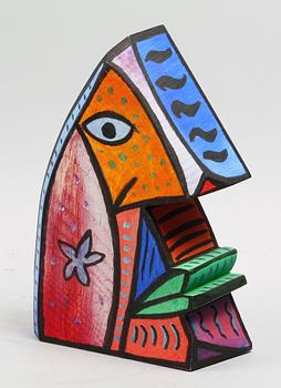 HYDMAN VALLIEN, ULRIKA, skulptur, trä. Sign och dat 1993.