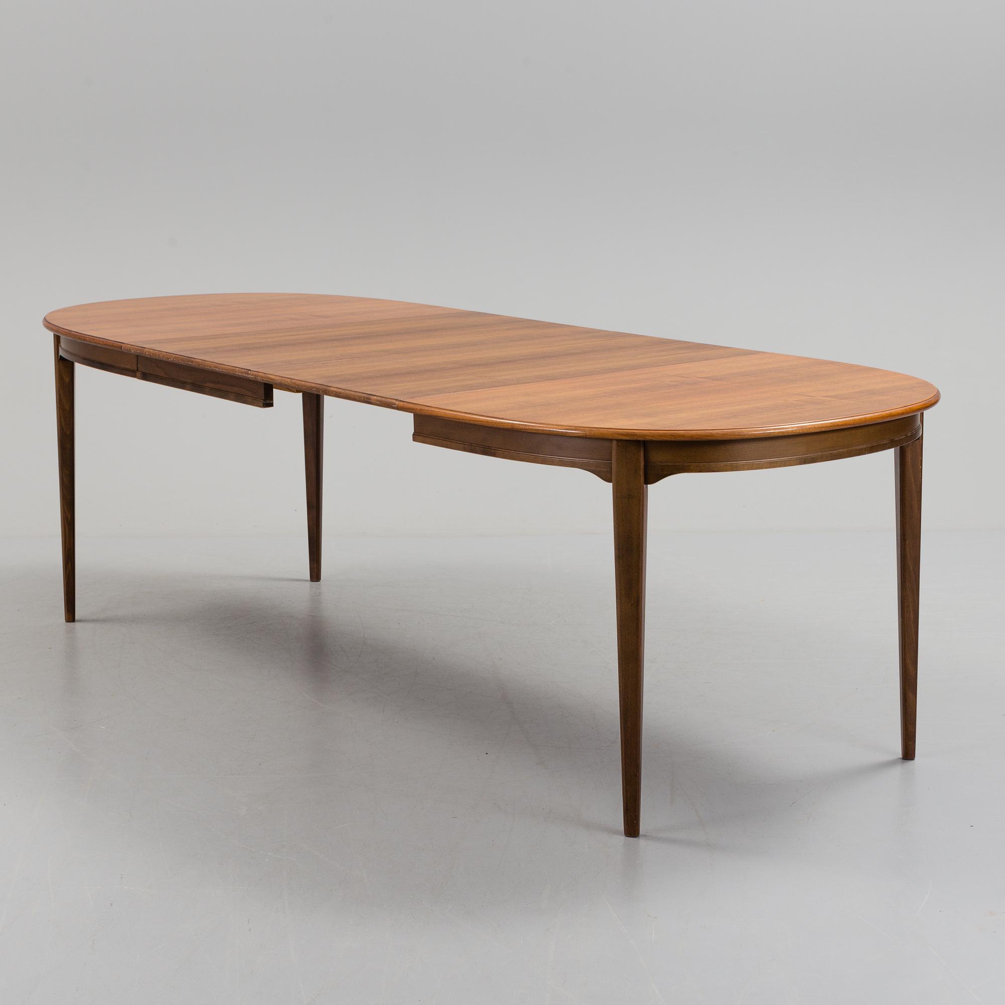 MATSALSBORD med STOLAR, fyra stycken, 1960-tal.