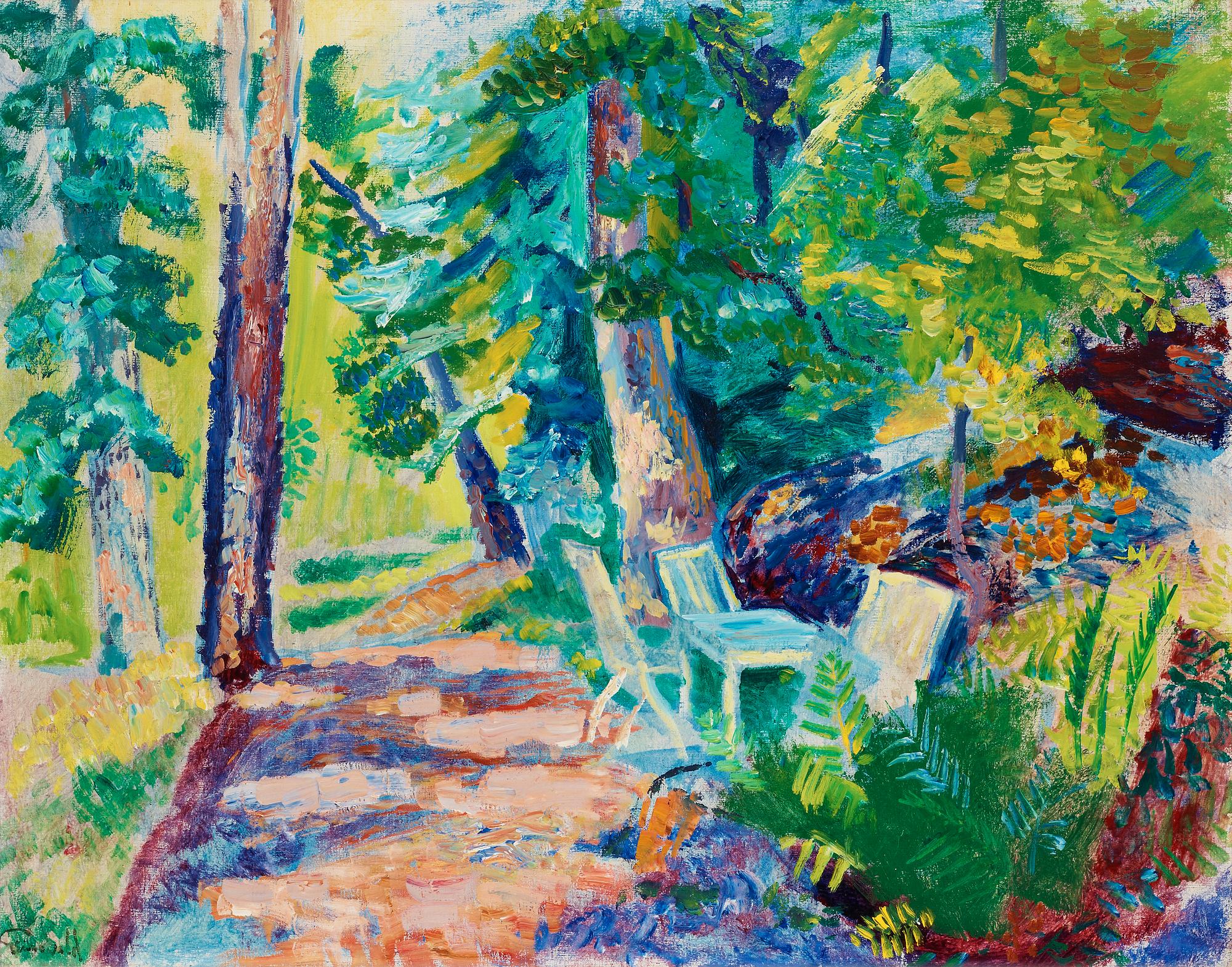 Isaac Grünewald, "Trädgårdsgången".