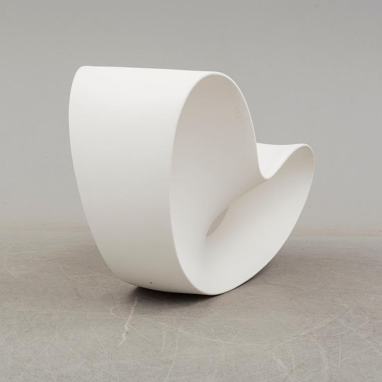 RON ARAD, a white polyethylene "Voido" rocking chair for Magis.