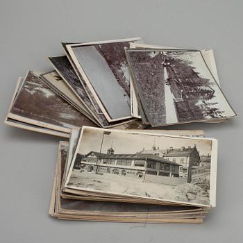 FOTOGRAFIER, ca 47 st, Helsingfors, Viborg, Sortavala, Hangö. Tidigt 1900-tal.
