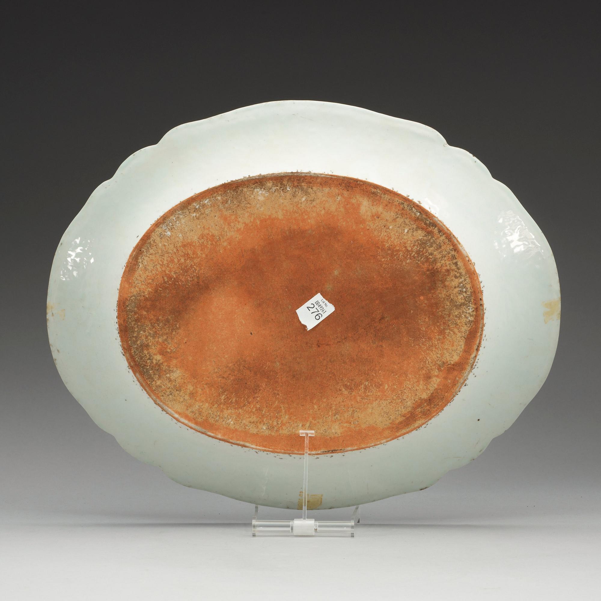 FAT, kompaniporslin. Qing dynastin, Qianlong (1736-95).