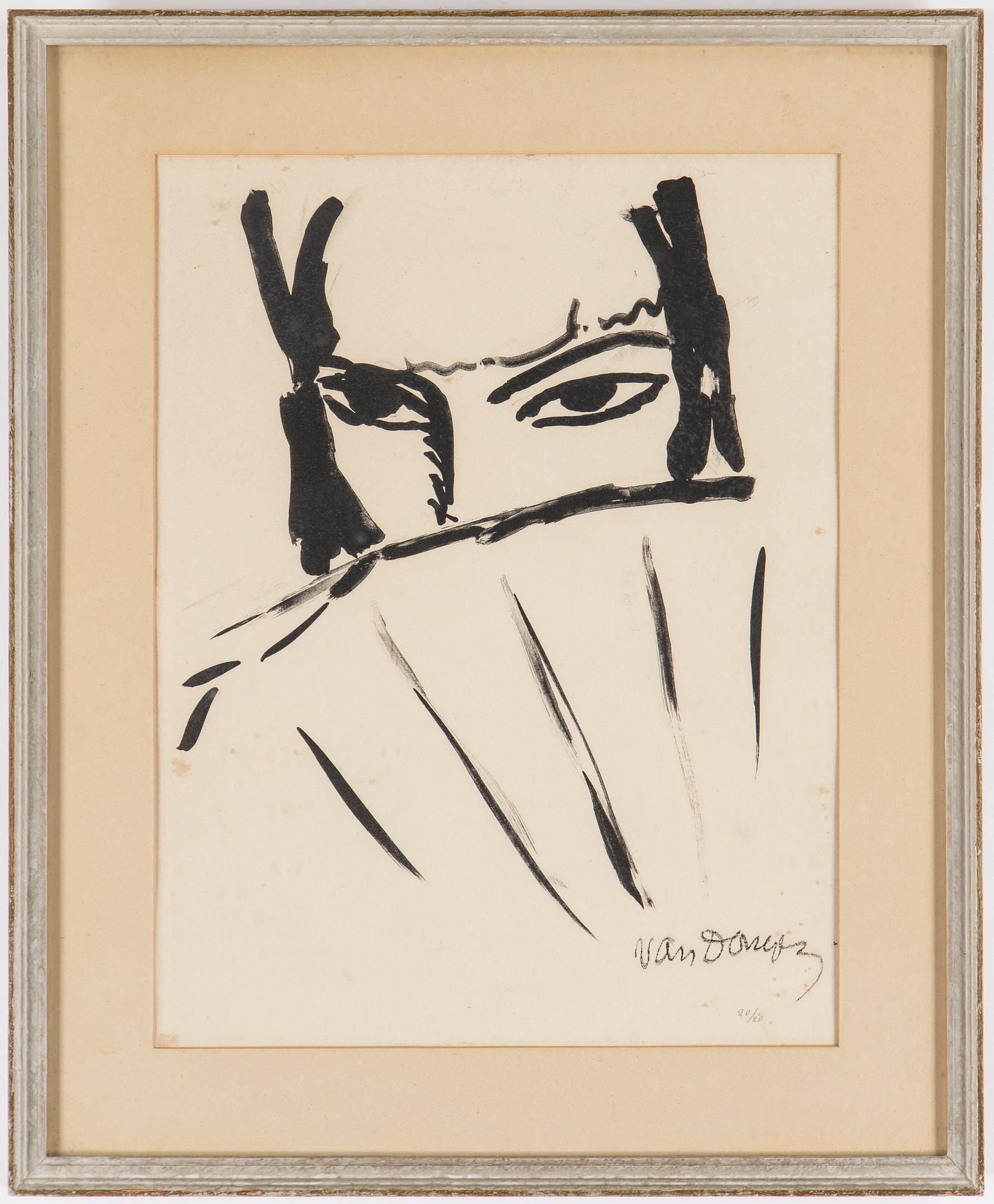 KEES VAN DONGEN, litographi, signed and numbered 20/20.