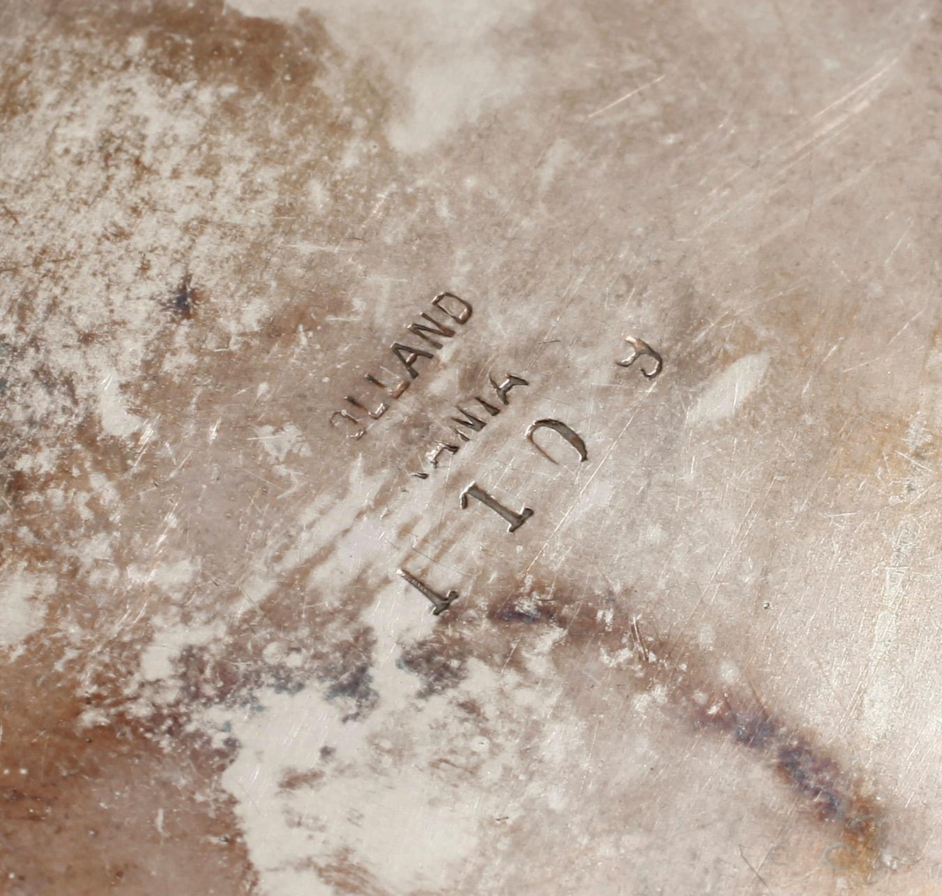 KAFFESEVIS, 3 delar, jugend, Urania, troligen Friedrich Adler, försilvrad metall, 1900-talets början.