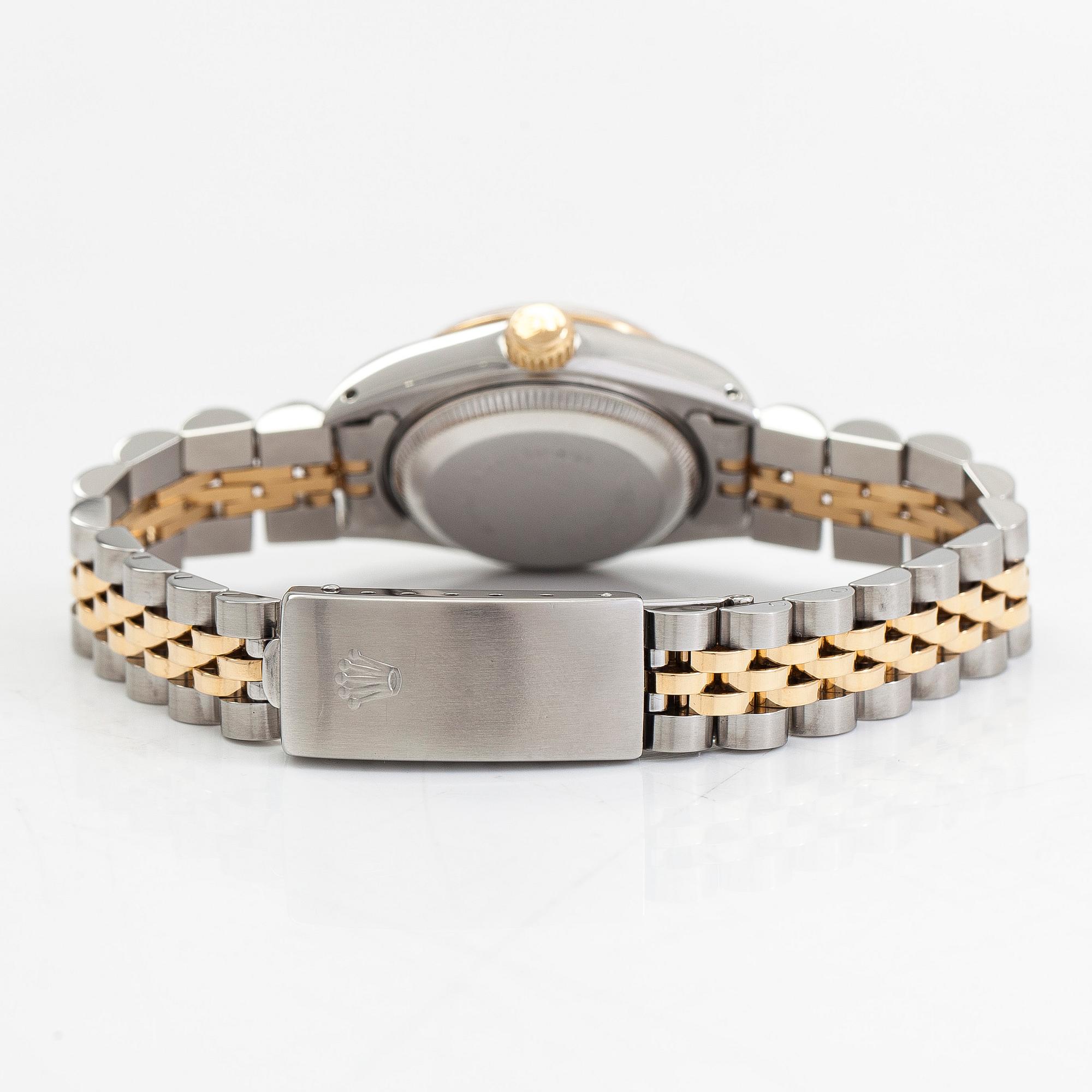 Rolex, Oyster Perpetual, Datejust, "Diamond Dial", rannekello, 26 mm.