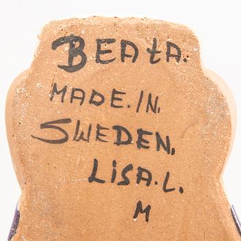 Lisa Larson, figurin, stengods, "Beata" ur serien "ABC-flickorna", Gustavsberg.