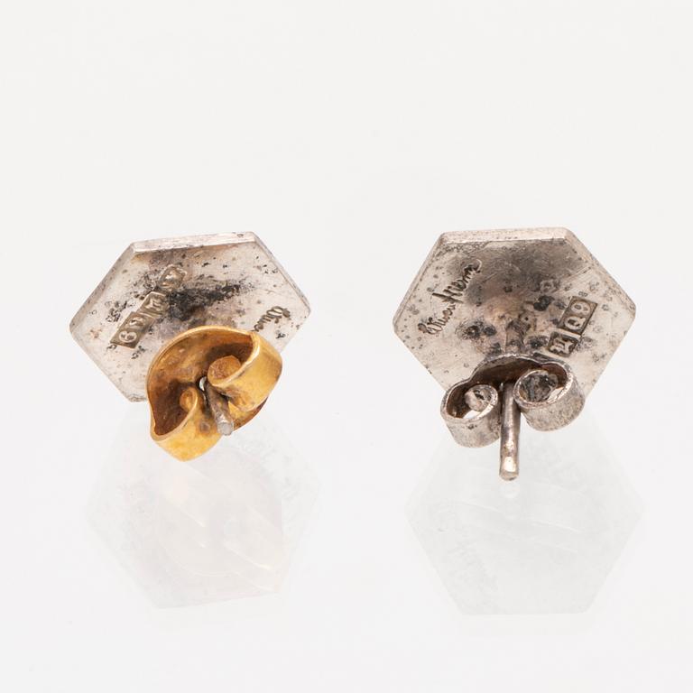 Wiwen Nilsson örhängen silver 1966.