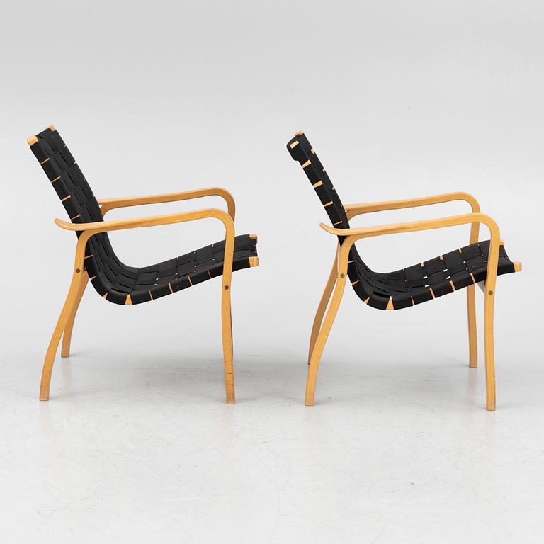 Yngve Ekström, armchairs, a pair, "Laminett", Swedese, second half of the 20th century.
