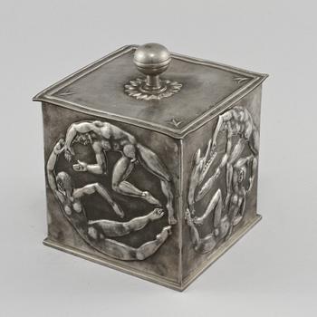 CIGARRBURK, tenn, troligen Nils Fougstedt, Herman Bergman Konstgjuteri, 1931.