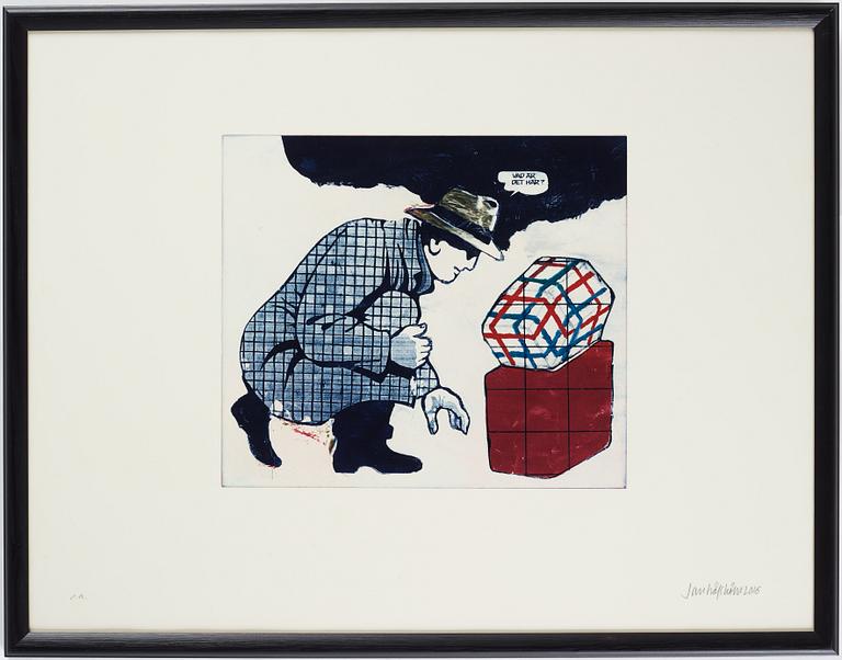 Jan Håfström, etching, signed and dated 2016, numbered e.a.