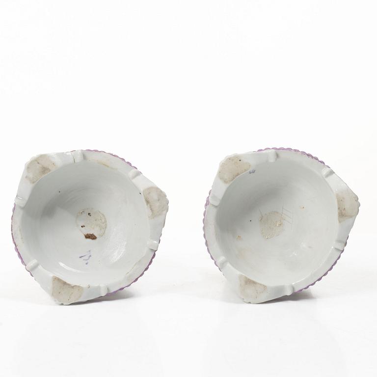 Two porcelain figures, rococostyle, around 1900.