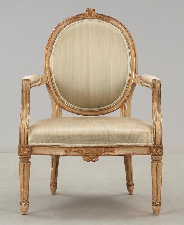 KARMSTOL. Gustavianskt stockholmsarbete, 1700-talets slut.