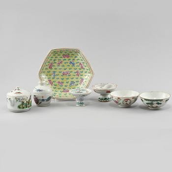 PARTI PORSLIN, 7 delar, Kina, 1900-tal.