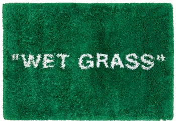 73. Virgil Abloh, matta, "Wet Grass", Ikea, ca 195 x 133 cm.